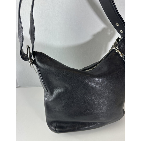 Coach Black Leather Slim Legacy Crossbody Shoulder Bag Adjustable 9326 Purse - Picture 12 of 16